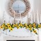 Summer 10 Pack Artificial Sunflower Garland – 7ft Silk Sunflowers with Green Leaves for Room, Kitchen, Garden, Wedding Arch, and Outdoor Party Decor